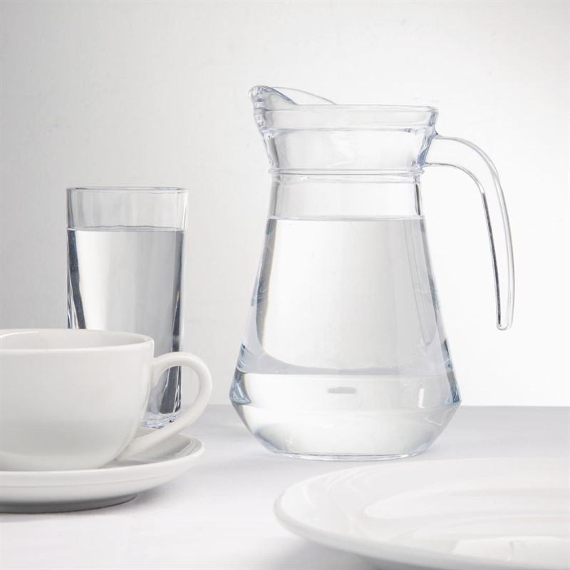  Olympia Glass Jugs 1Ltr (Pack of 6) 