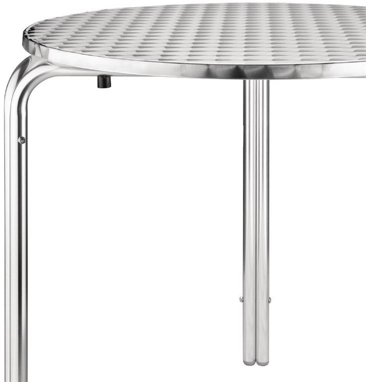  Bolero Round Stainless Steel Bistro Table 700mm (Single) 
