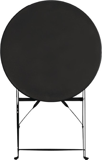  Bolero Black Pavement Style Steel Table 595mm 