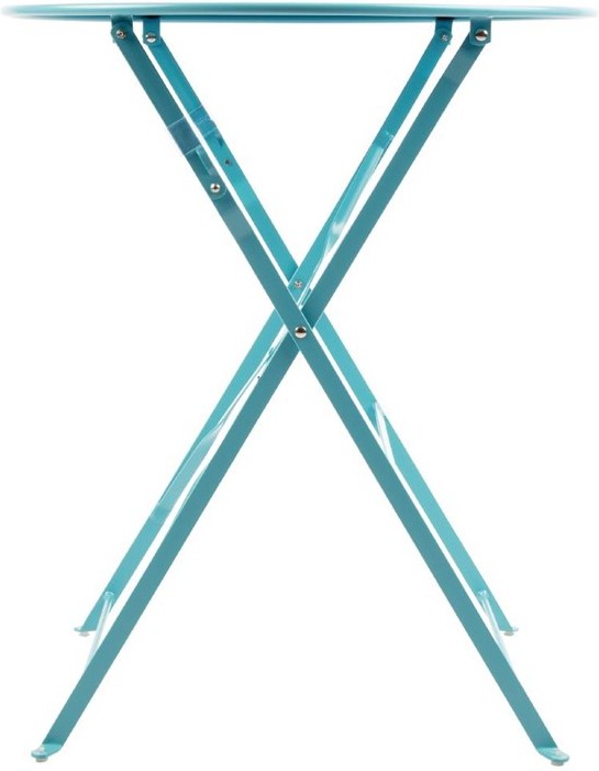  Bolero Seaside Blue Pavement Style Steel Table 595mm 