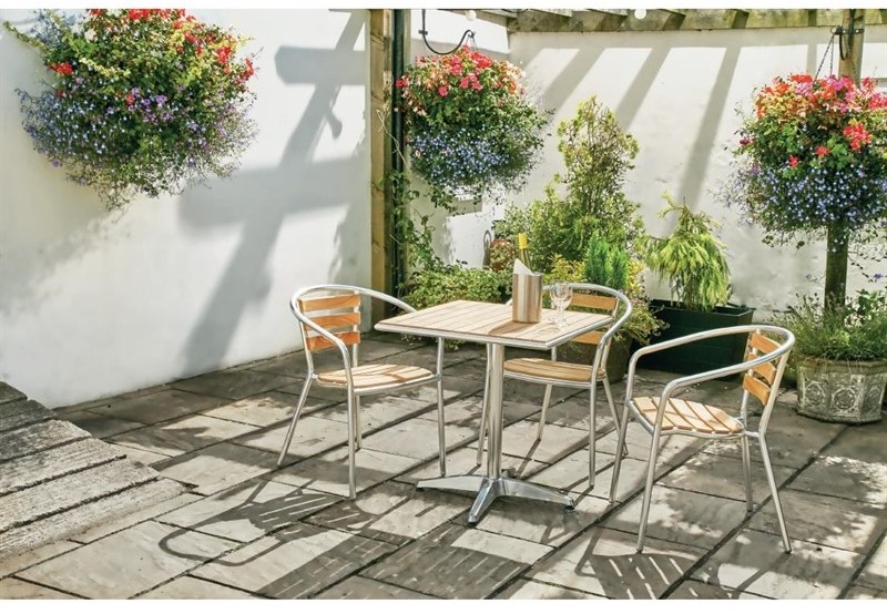  Bolero Ash Top Table Square 600mm (Single) 