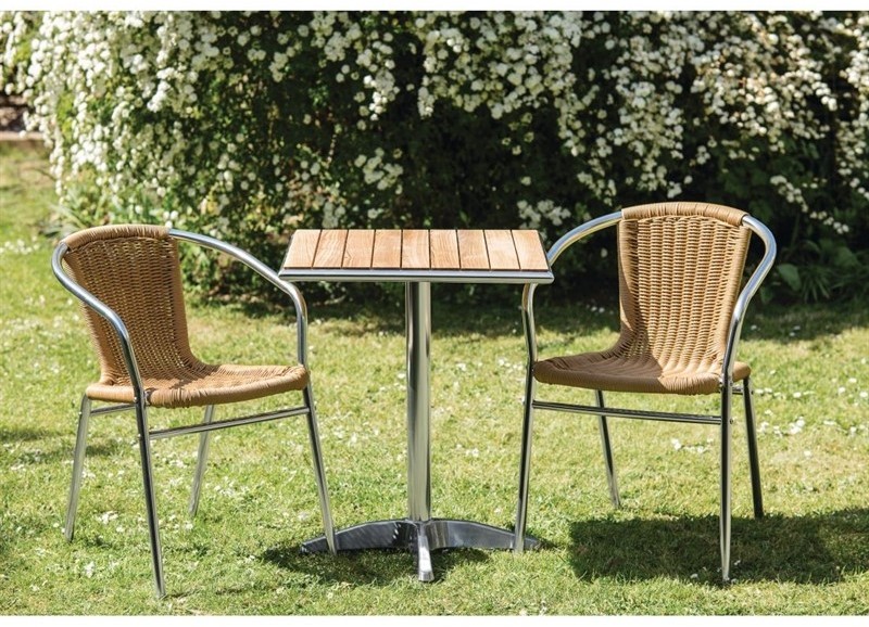 Bolero Ash Top Table Square 600mm (Single) 