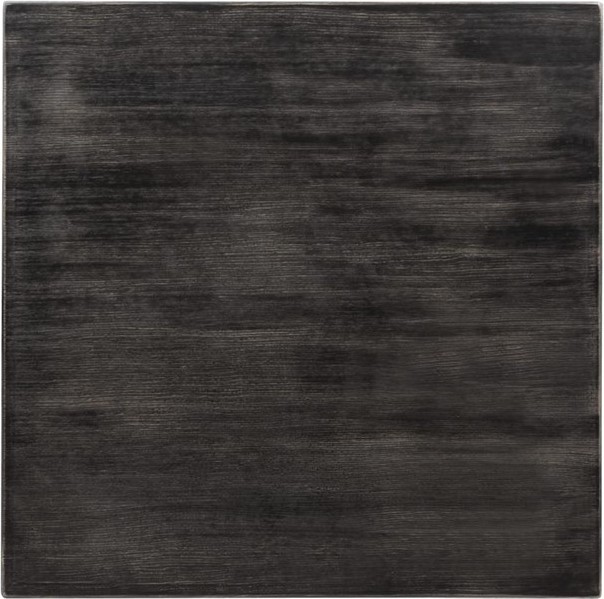  Bolero Pre-drilled Square Tabletop Vintage Black 700mm 