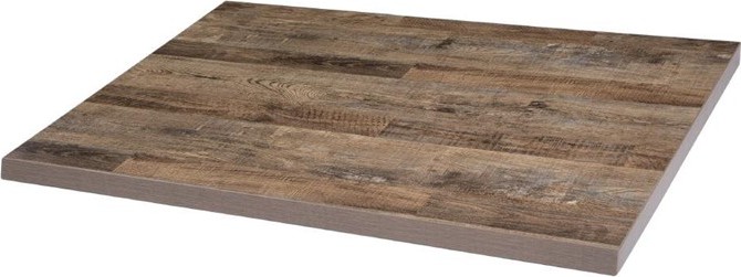  Bolero Pre-Drilled Rectangular Table Top Urban Dark 1100(W) x 700(D)mm 
