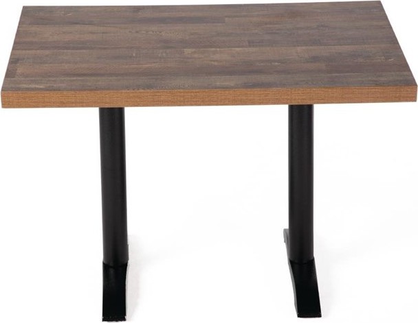  Bolero Pre-Drilled Rectangular Table Top Urban Dark 1100(W) x 700(D)mm 