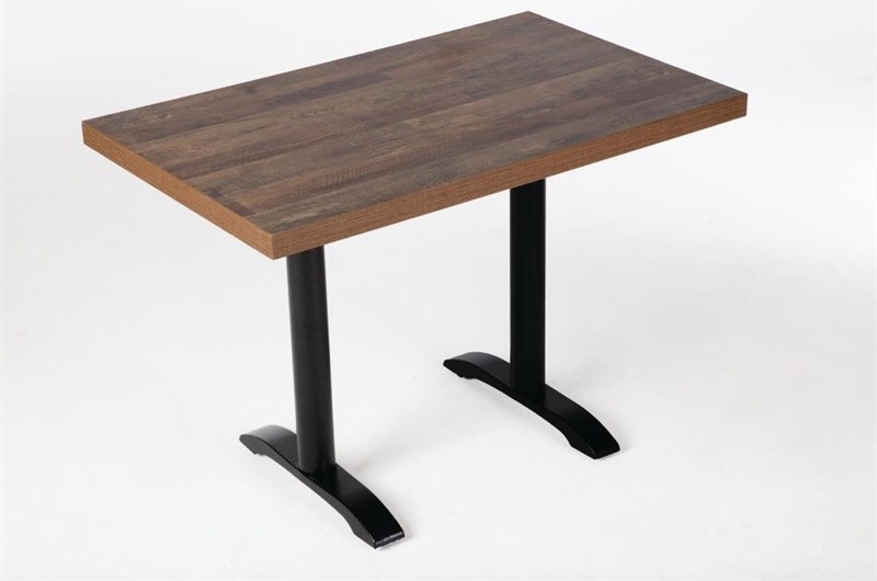  Bolero Pre-Drilled Rectangular Table Top Urban Dark 1100(W) x 700(D)mm 