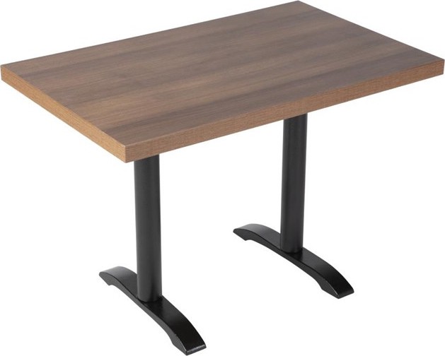  Bolero Pre-drilled Rectangular Table Top Rustic Oak 1100(W) x 700(D)mm 
