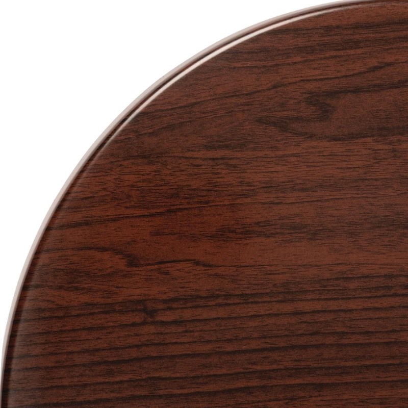  Bolero Pre-drilled Round Table Top Dark Brown 600mm 