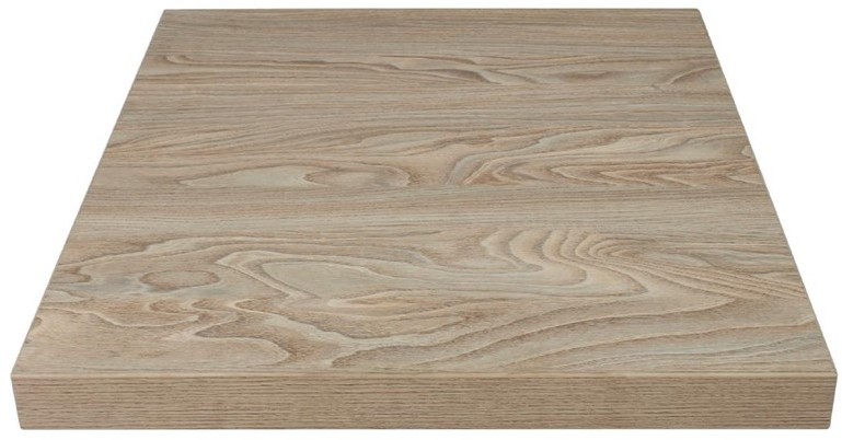  Bolero Pre-drilled Square Table Top Antique Natural 700mm 