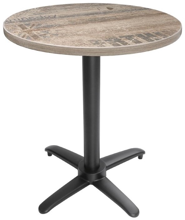  Bolero Aluminium Flip Top Table Base Black 