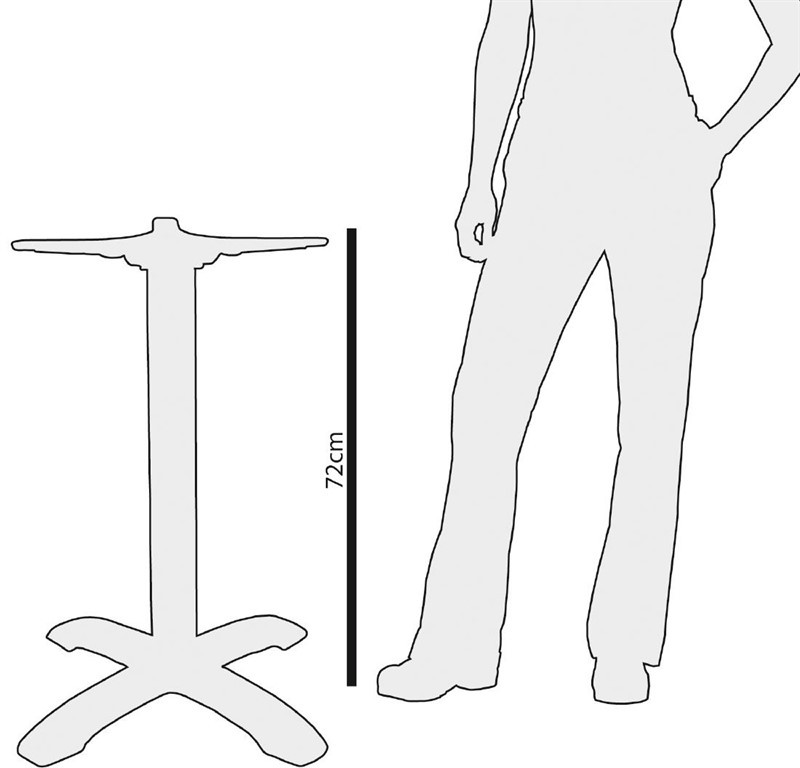  Bolero Cast Iron Decorative Brasserie Table Leg Base 