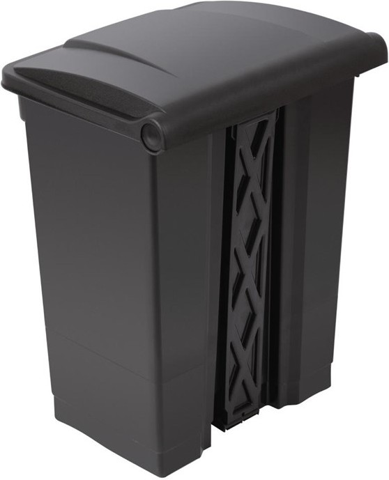  Jantex Kitchen Pedal Bin Black 65Ltr 