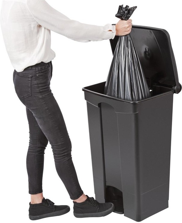  Jantex Kitchen Pedal Bin Black 87Ltr 
