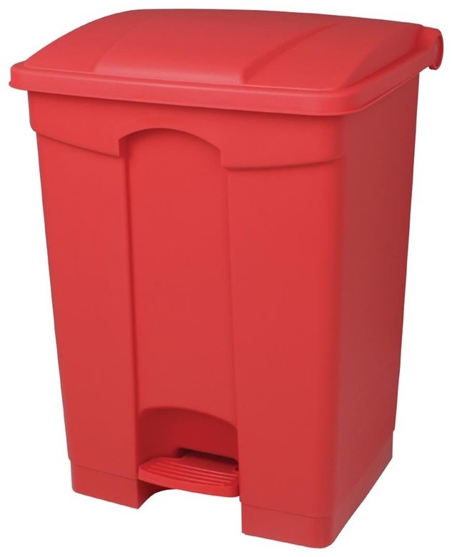  Jantex Kitchen Pedal Bin Red 87Ltr 