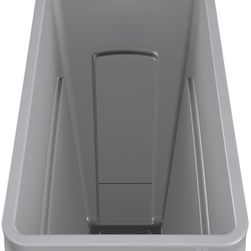  Rubbermaid Slim Jim Container With Venting Channels Grey 60Ltr 