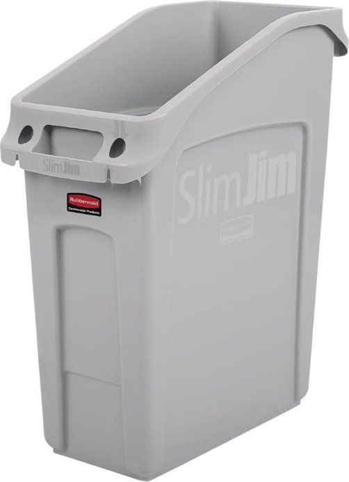  Rubbermaid Slim Jim Under-Counter Bin Grey 49Ltr 