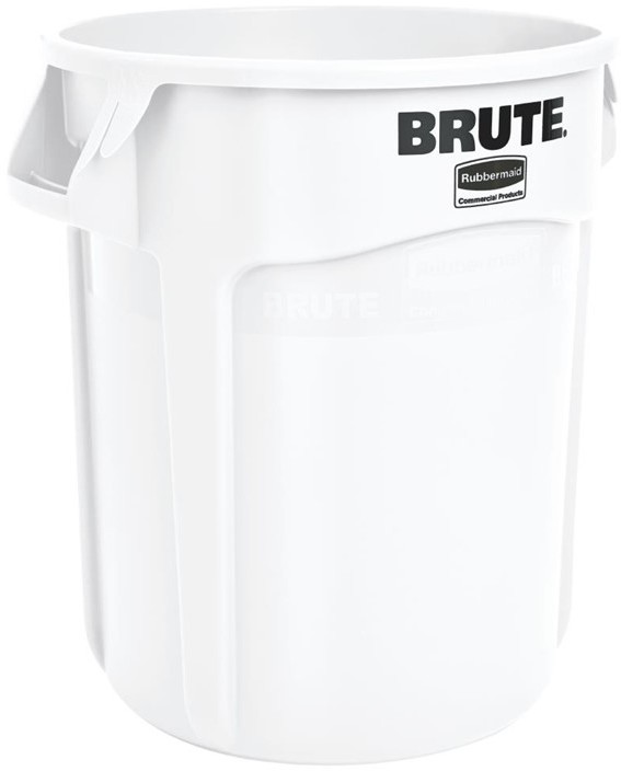  Rubbermaid Round Brute Container 75.7Ltr Container White 