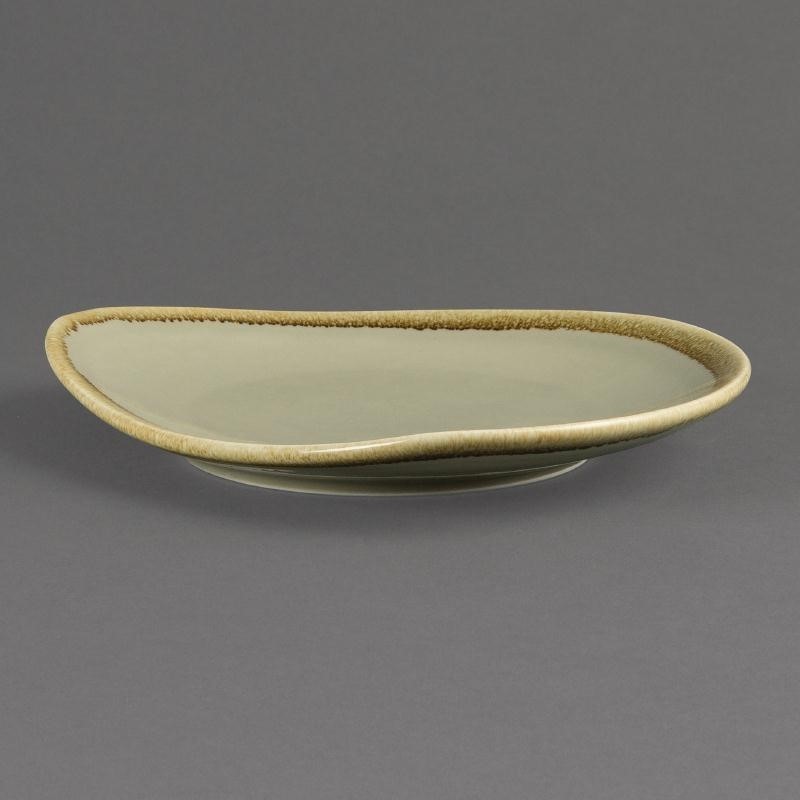  Olympia Kiln Triangular Plate Moss 230mm (Pack of 6) 