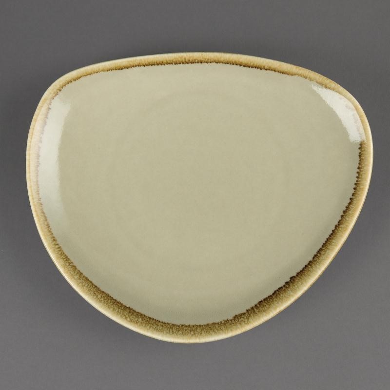  Olympia Kiln Triangular Plate Moss 230mm (Pack of 6) 