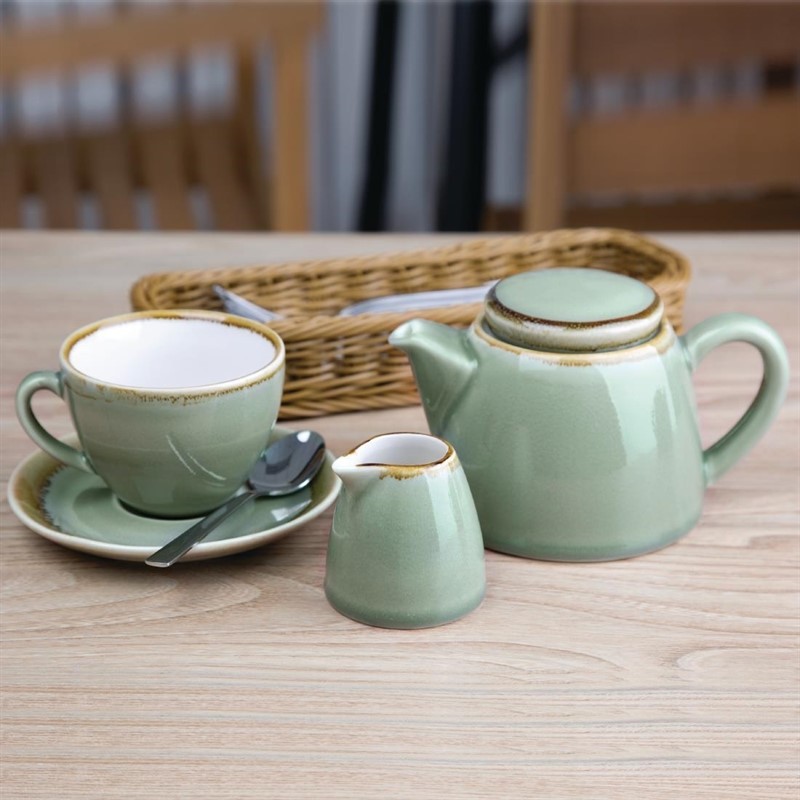  Olympia Kiln Cappuccino Cup Moss 230ml (Pack of 6) 