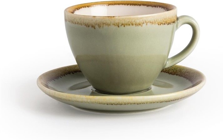  Olympia Kiln Cappuccino Saucer Moss 140mm (Pack of 6) 
