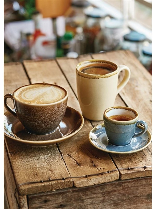  Olympia Kiln Cappuccino Saucer Moss 140mm (Pack of 6) 