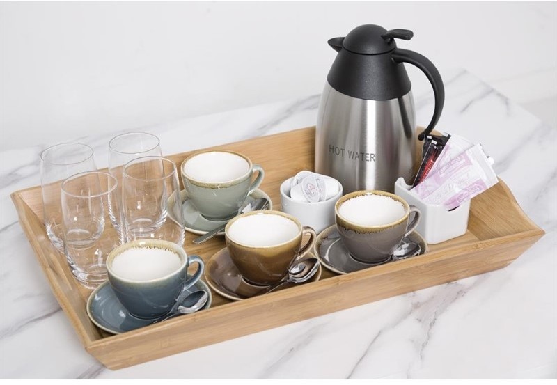 Olympia Kiln Cappuccino Cup Ocean 230ml (Pack of 6) 