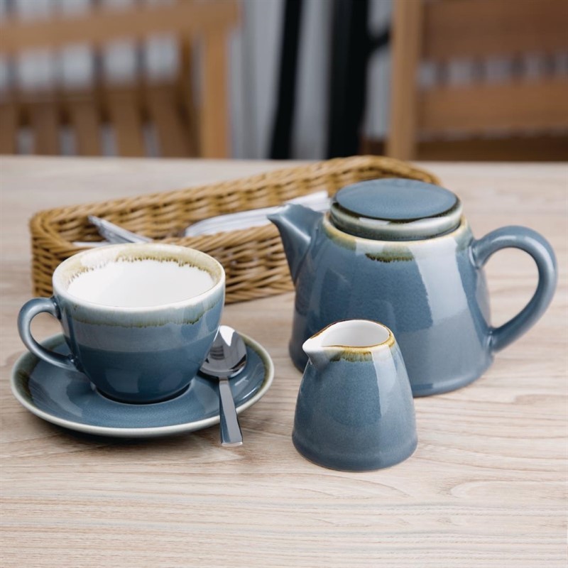  Olympia Kiln Cappuccino Saucer Ocean 140mm (Pack of 6) 