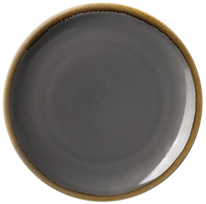  Olympia Kiln Round Coupe Plate Smoke 230mm (Pack of 6) 