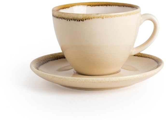  Olympia Kiln Cappuccino Saucer Sandstone 140mm (Pack of 6) 