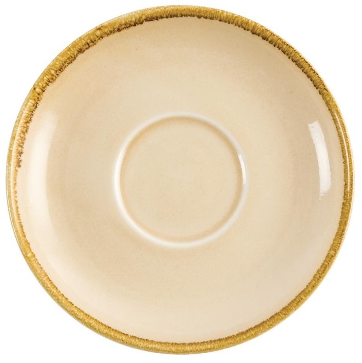  Olympia Kiln Cappuccino Saucer Sandstone 160mm (Pack of 6) 