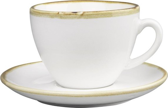  Olympia Kiln 230ml Cup Saucer Chalk 140mm (Pack of 6) 