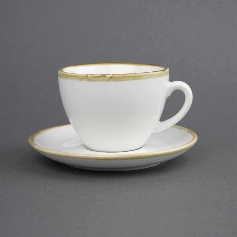  Olympia Kiln 230ml Cup Saucer Chalk 140mm (Pack of 6) 