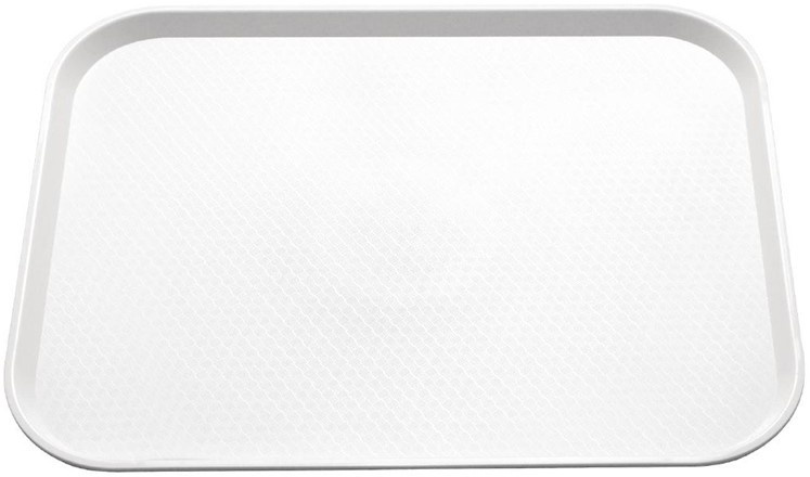  Kristallon Small Polypropylene Fast Food Tray White 345mm 