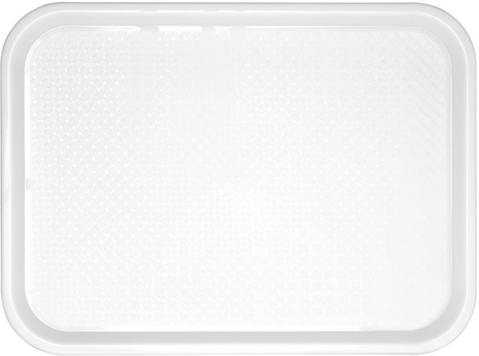  Kristallon Small Polypropylene Fast Food Tray White 345mm 