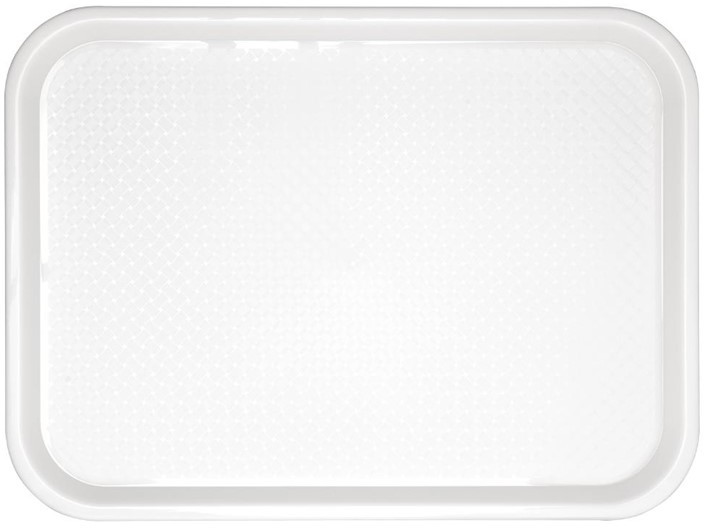  Kristallon Medium Polypropylene Fast Food Tray White 415mm 
