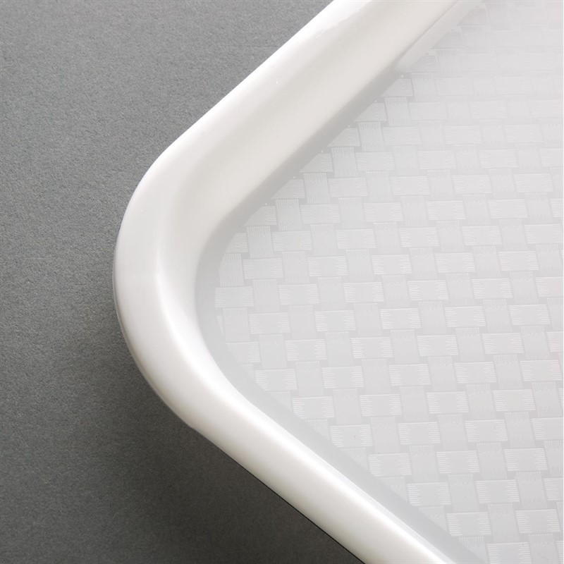  Kristallon Medium Polypropylene Fast Food Tray White 415mm 