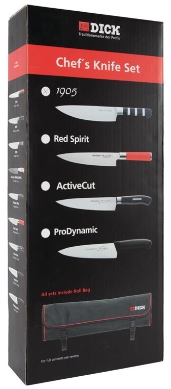  Dick Red Spirit 5 Piece Knife Set with Wallet 