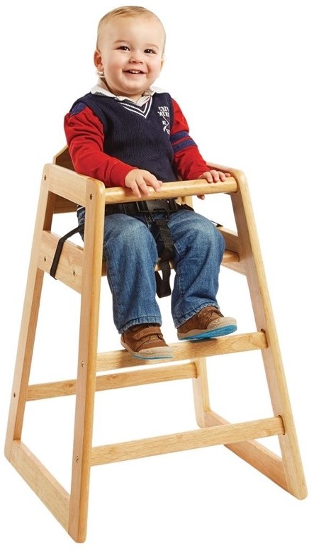  Bolero Wooden Highchair Natural Finish 