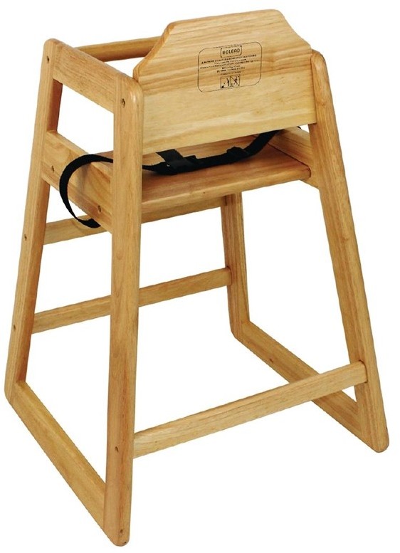  Bolero Wooden Highchair Natural Finish 