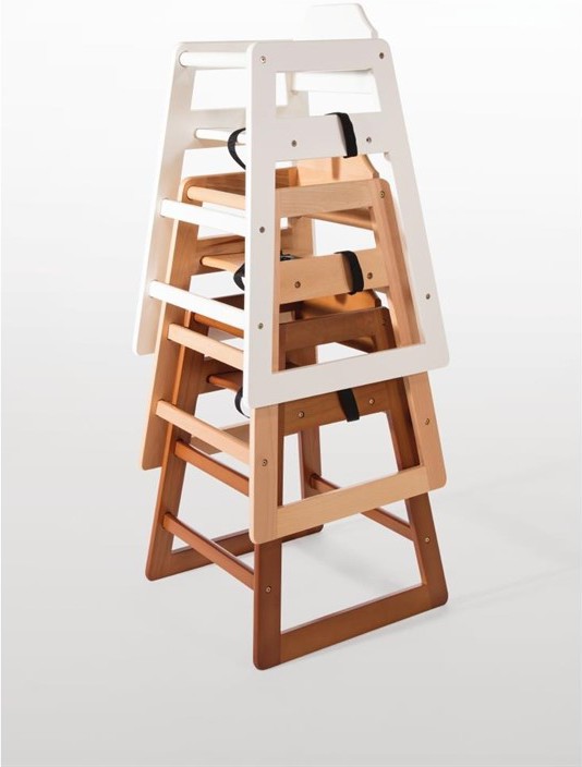  Bolero Wooden Highchair Natural Finish 