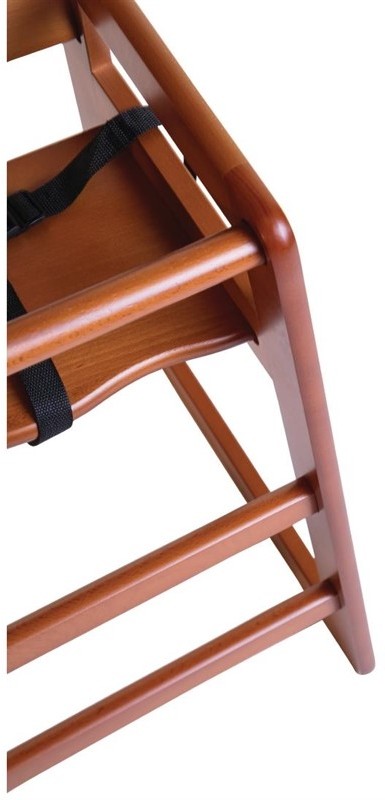 Bolero Wooden Highchair Dark Wood Finish 