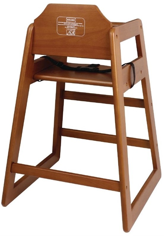  Bolero Wooden Highchair Dark Wood Finish 