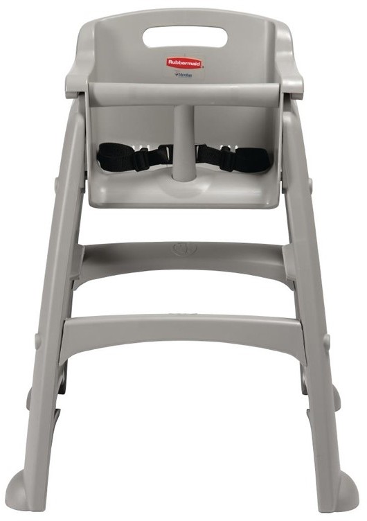  Rubbermaid Sturdy Stacking High Chair Platinum 