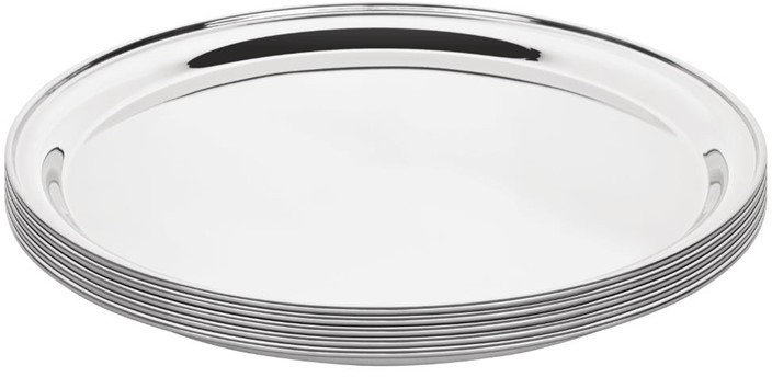  Olympia Stainless Steel Round Service Tray 355mm 