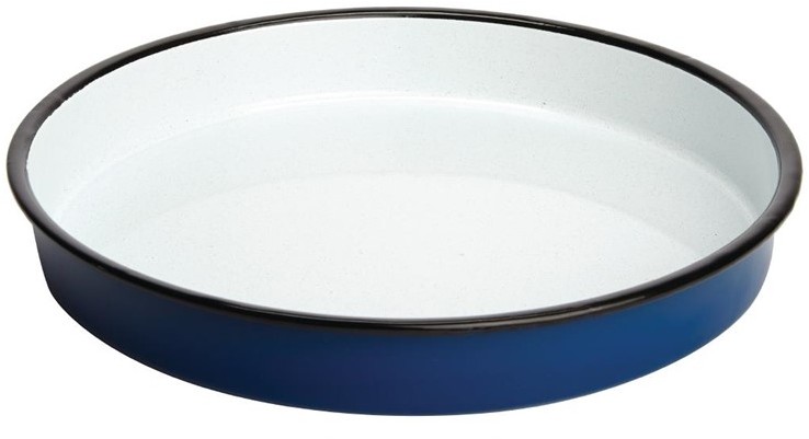  Olympia Enameled Steel Round Service Tray 320mm 