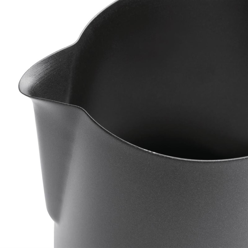  Olympia Black Non-Stick Milk Frothing Jug 900ml 