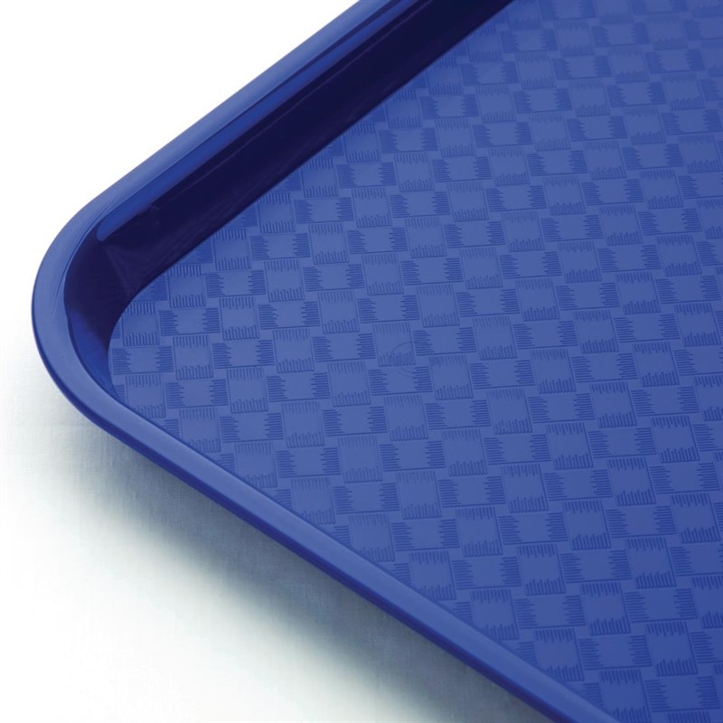  Kristallon Small Polypropylene Fast Food Tray Blue 345mm 