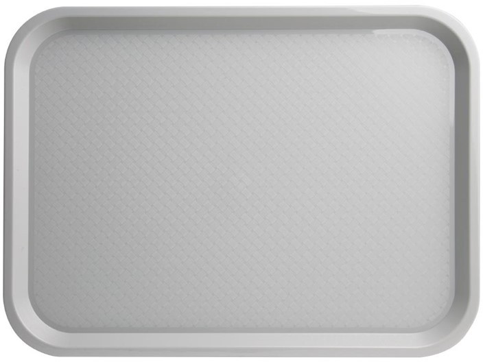  Kristallon Medium Polypropylene Fast Food Tray Grey 415mm 