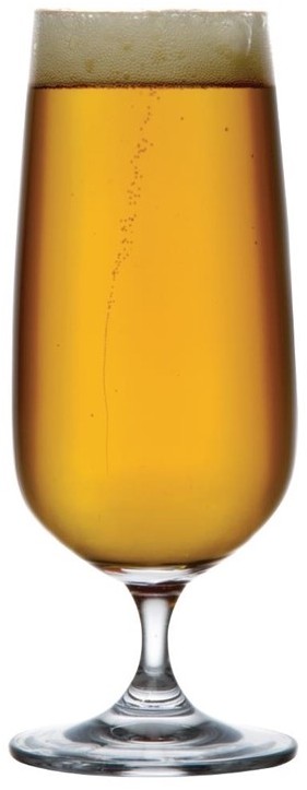  Olympia Bar Collection Crystal Stemmed Beer Glasses 410ml (Pack of 6) 